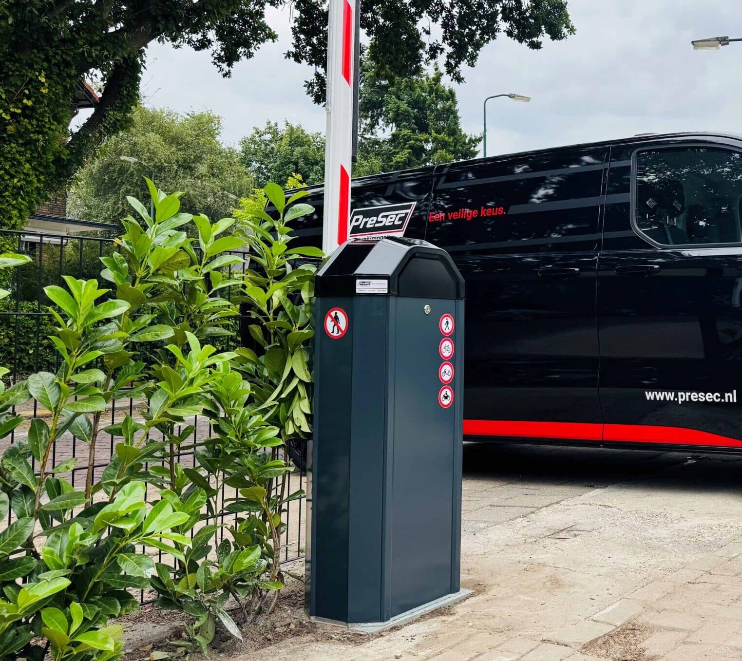 Slagboom beveiliging terrein